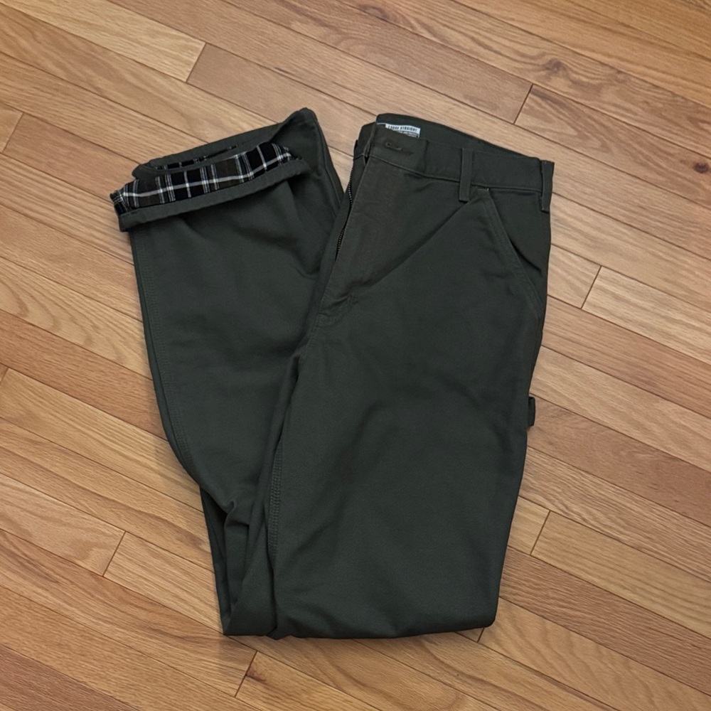 NWOT Carhartt Men’s Lined Duck Work Pants Loose Fit